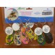 PORTE CLES TONGS, 9 CM  SE VEND PAR 12 PIECES
