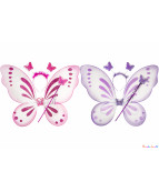 AILES DE PAPILLONS AVEC TIARE, 40/50CM