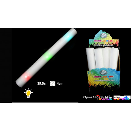 BATON EN MOUSSE LUMINEUX, 40CM