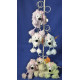PORTE CLES CHIEN, 12CM, ASST, SE VEND PAR 12