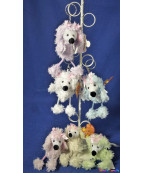 PORTE CLES CHIEN, 12CM, ASST, SE VEND PAR 12