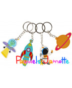 PORTE CLES ASTRONAUTE, 6CM, ASST, SE VEND PAR 12