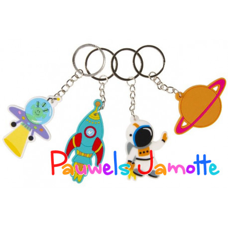 PORTE CLES ASTRONAUTE, 6CM, ASST, SE VEND PAR 12