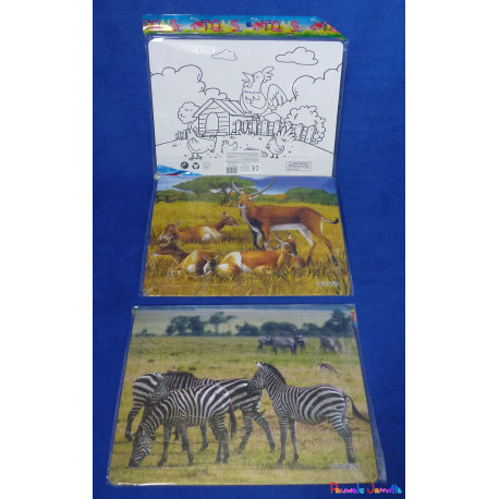 PUZZLE AVEC FEUILLE A DESSINER, 20/25, ASST, SE VEND PAR 12