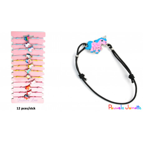 BRACELET LICORNE, ASST, SE VEND PAR 12