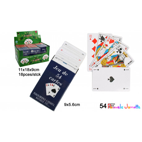 JEU DE CARTES, SE VEND PAR 18 
