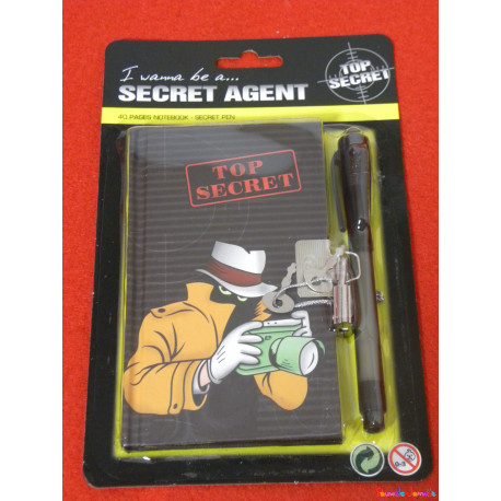 CARNET AGENT SECRET, 14CM