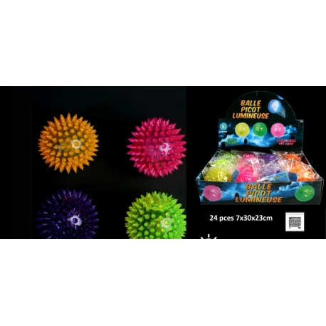 BALLE PICOTS, 7.5CM, ASST, SE VEND PAR 12