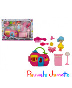 MINI POUPEE DE 9CM AVEC MAISON ET ACCESSOIRES, ASST
