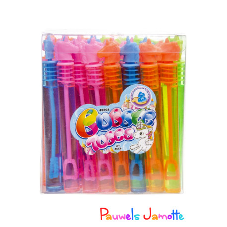 MINI BULLE DE SAVON LICORNE, 11CM, SE VEND PAR 48