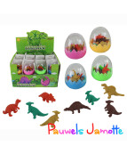 8 MINIS DINOSAURES DE 5CM DANS UN OEUF, SE VEND PAR 24