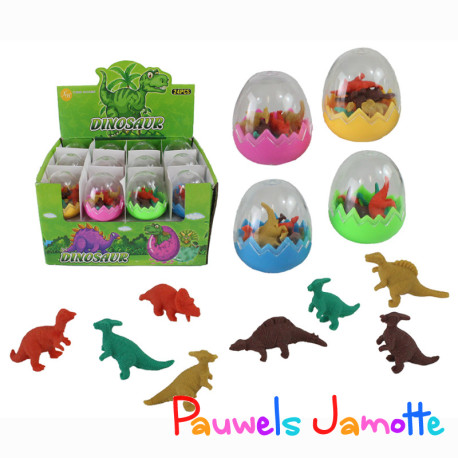 8 MINIS DINOSAURES DE 5CM DANS UN OEUF, SE VEND PAR 24