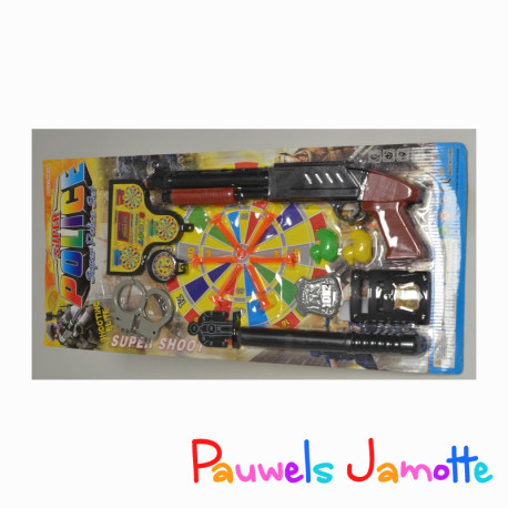 POLICE SET AVEC ACCESSOIRES, 60CM