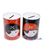 TIRELIRE PIRATE EN FER, 10CM