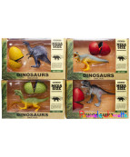 DINOSAURE AVEC BABY DINO DANS UN OEUF, ASST, 22CM