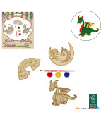 JEU EN BOIS A PEINDRE, 9CM, ASST, SE VEND PAR 6