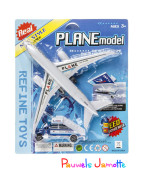 AVION AVEC ACCESSOIRES, 21CM