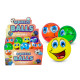 BALLE SQUEEZE SMILEY, 6.3CM, ASST, SE VEND PAR 12