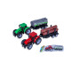 TRACTEUR AVEC REMORQUE, 21CM, 2ASST