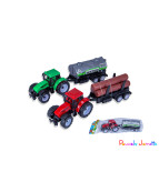 TRACTEUR AVEC REMORQUE, 21CM, 2ASST
