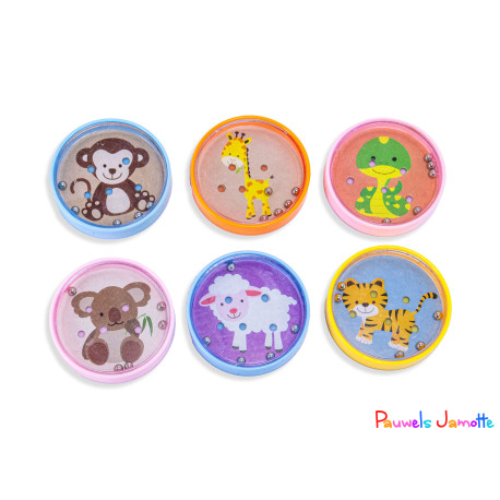 JEU DE BILLES DECO ANIMAL, 5CM, ASST, SE VEND PAR 24
