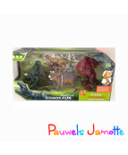 DINOSAURE SET MECANIQUE, 25CM, ASST