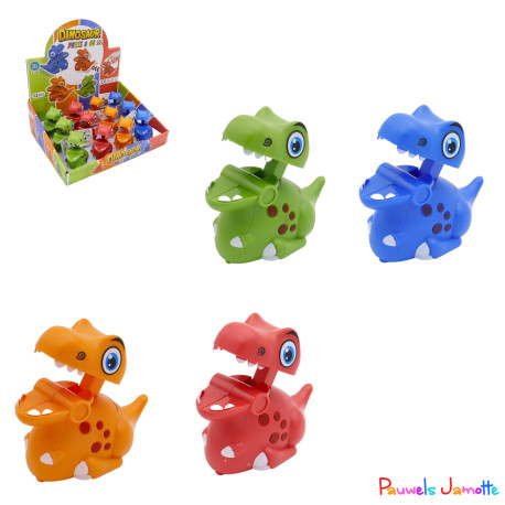 DINOSAURE PRESS & GO, 9.5CM, ASST