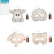 MASQUE ANIMAL A COLORIER + FEUTRES, 19CM, ASST, SE VEND PAR 12