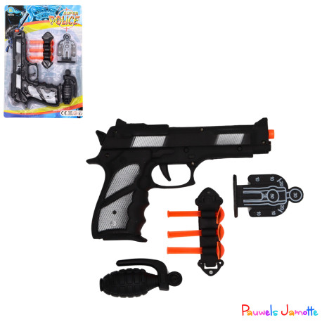 PISTOLET FLECHES ET ACCESSOIRES, 21.5CM