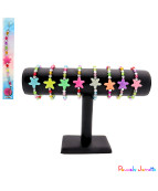 BRACELET ETOILE, 17CM, ASST, SE VEND PAR 12