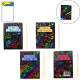 8 FEUILLES A GRATTER, 26CM, ASST