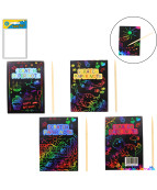 8 FEUILLES A GRATTER, 26CM, ASST