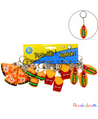 PORTE CLES SNACK, 5CM, ASST, SE VEND PAR 12