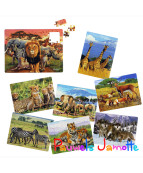 PUZZLE ANIMAUX ASST, 28/22CM, ASST, SE VEND PAR 12