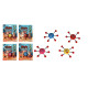 STICKY TUMBLY FUN, 9CM, ASST, SE VEND PAR 6