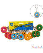 PORTE CLES DONUTS, 5CM, ASST, SE VEND PAR 12