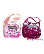 SAC LICORNE AVEC PAILLETTES, 20CM, ASST