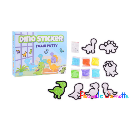 FABRIQUEZ VOS AUTOCOLLANTS DINOSAURES, 22.5CM