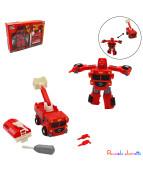 FIGURINE ROBOT POMPIER E EN 1, 15CM
