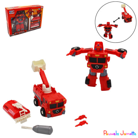 FIGURINE ROBOT POMPIER E EN 1, 15CM