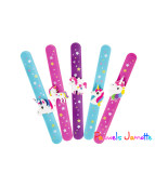 BRACELET CLAP LICORNE, 22.5CM, ASST, SE VEND PAR 6