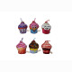 CUPCAKE ASST, 13CM, SE VEND PAR 24