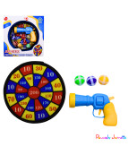 JEU DE CIBLE VELCRO PISTOLET, 16CM