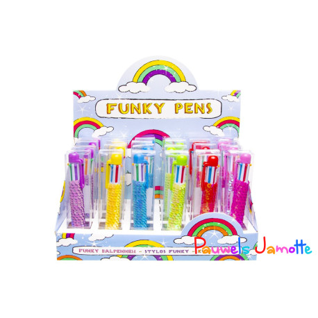 STYLO A BILLES 4 COULEURS, ASST, SE VEND PAR 6