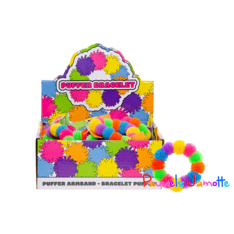 BRACELET PUFFER CATERPILAR, SE VEND PAR 6