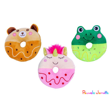 ANIMAUX DONUTS ASST, 13CM, SE VEND PAR 12