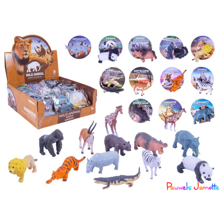 ANIMAUX EN PLASTIC, 6/8CM, ASST, SE VEND PAR 12