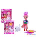 POUPEE AVEC ACCESSOIRES, 14CM, ASST, SE VEND PAR 6