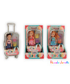 POUPEE TROLLEY, 15CM, ASST
