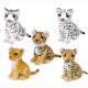 FELINS, 25CM, SE VEND PAR 5 ASST